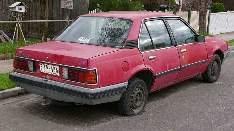 A Holden Camira car.